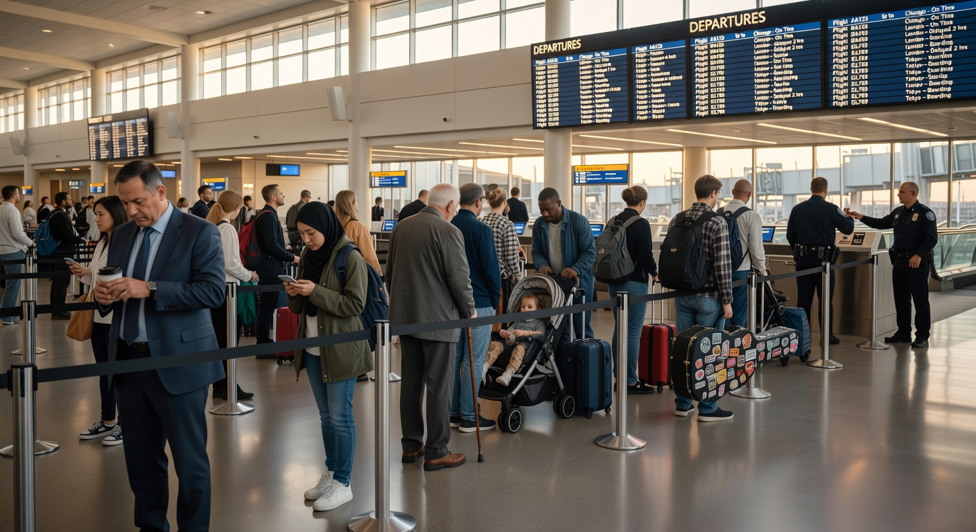 Жол жүрүүчүлөр 2026-жылы АКШнын негизги аэропортунда коопсуздук жана иммиграция кезектеринде күтүп жатышат