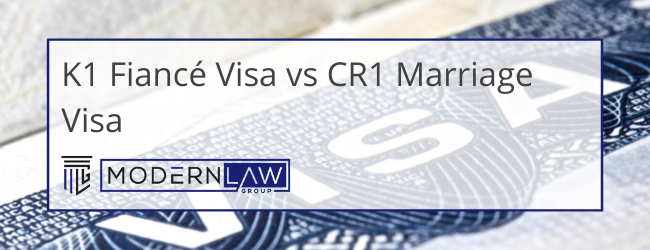 K1 Fiancé Visa vs CR1 Marriage Visa